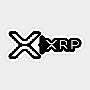 XRP Logo - minimal design Sticker